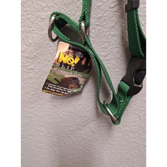 Martingale Big Dog Collar Premium ~ No Choke ~  L Nylon No Buckle Training green - Picture 4 of 5